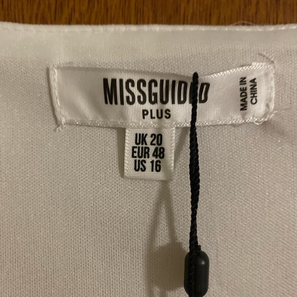 Brand new misguided midi dress with frill detail- size 16 - Picture 9 of 9